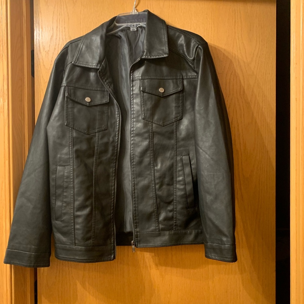 Men's Black Leather Jacket